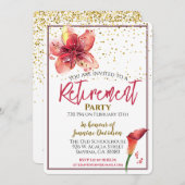 Party für Altersversorgung Einladung (Vorne/Hinten)