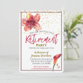 Party für Altersversorgung Einladung (Stehend Vorderseite)