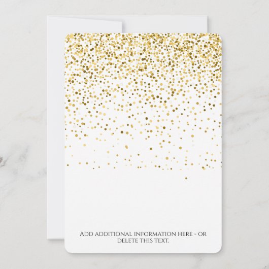 Party für Altersversorgung Einladung (Rückseite)