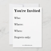 Party für Altersversorgung Humorale Einladungen (Rückseite)