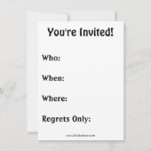 Party für Altersversorgung Humorale Einladungen (Rückseite)