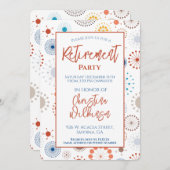 Party für Altersversorgung Mitte des Jahrhunderts Einladung (Vorne/Hinten)