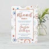 Party für Altersversorgung Mitte des Jahrhunderts Einladung (Stehend Vorderseite)