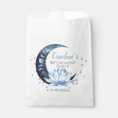 Party für Altersvorsorge Blue Lotus Blume Geschenktütchen (Vorderseite)