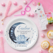 Party für Altersvorsorge Blue Lotus Blume Pappteller (Party)