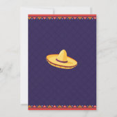 Party für Altersvorsorge Fiesta Mexican Cactus Gui Einladung (Rückseite)