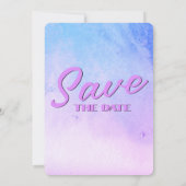 Party für Altersvorsorge Save the Date Hummingbird (Rückseite)