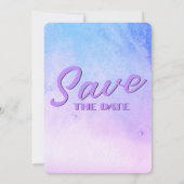 Party für Altersvorsorge Save the Date Hummingbird (Rückseite)