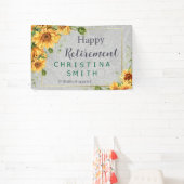 Party für antike Watercolor Sonnenblumen Banner (InSitu)