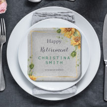 Party für antike Watercolor Sonnenblumen