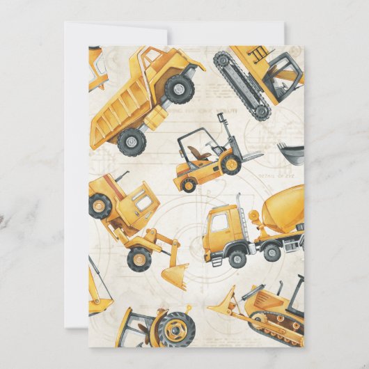 Party für Bauruhestand Einladung (Rückseite)