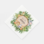 Party für benutzerdefinierte Jungtiere Serviette (Ecke)