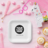 Party für benutzerdefinierte Logos und Text-Untern Pappteller (Party)