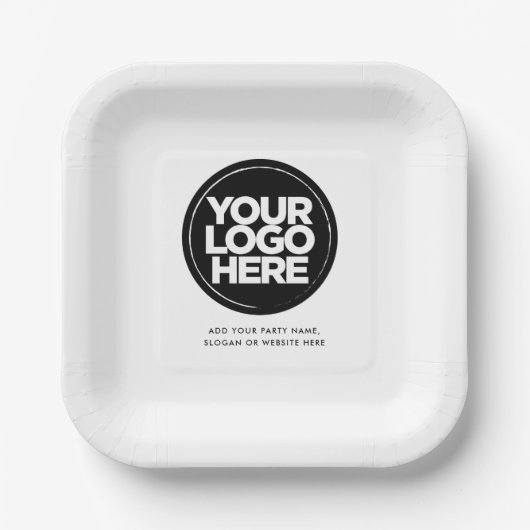 Party für benutzerdefinierte Logos und Text-Untern Pappteller (Vorderseite)