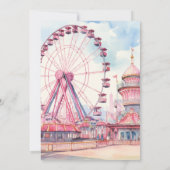 Party für benutzerdefinierte Wasserfarben Einladung (Rückseite)