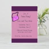 Party für benutzerdefinierte Zwecke lädt ein Einladung (Stehend Vorderseite)