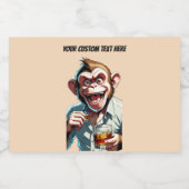 Party für benutzerdefinierten Text Alkoholflaschenetikett (Einzelnes Label)