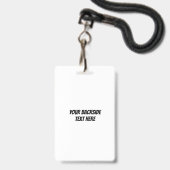 Party für benutzerdefinierten Text Ausweis (Rückseite mit Lanyard)