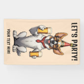 Party für benutzerdefinierten Text Banner (Horizontal)