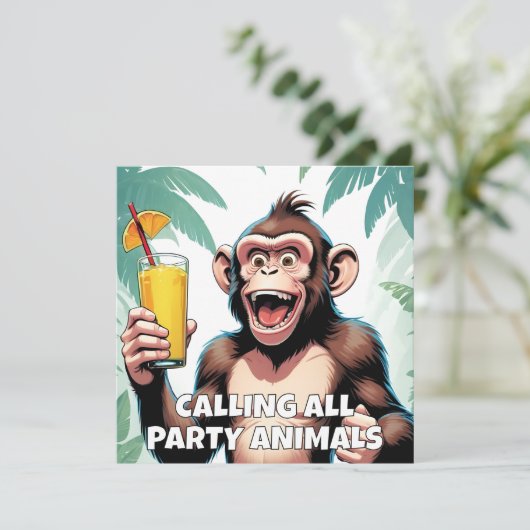 Party für benutzerdefinierten Text Einladung (Stehend Vorderseite)