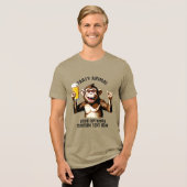 Party für benutzerdefinierten Text Tri-Blend Shirt (Vorderseite voll)