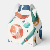 Party für benutzerdefiniertes Baseball-Muster Geschenkschachtel (Rückseite)