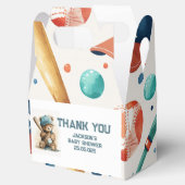 Party für benutzerdefiniertes Baseball-Muster Geschenkschachtel (Geöffnet)