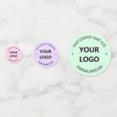 Party für benutzerdefiniertes Firmenlogo Konfetti (Rückseiten)