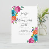 Party für Blumenbeete Einladung (Stehend Vorderseite)