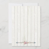 Party für Boho Bows oder Pfeile Einladung (Rückseite)