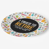 Party für Camping-Liebhaber Pappteller (Schrägansicht)