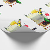 Party für Champagner Geschenkpapier (Ecke)