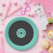 Party für coole Datensätze hinzufügen Pappteller (Party)