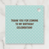 Party für coole und Girly-Wellness-Center Geschenkanhänger (Rückseite)