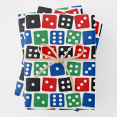 Party für coole Würfel Geschenkpapier Set (Beispiel)