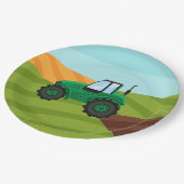 Party für coole Zugmaschine Pappteller (Schrägansicht)