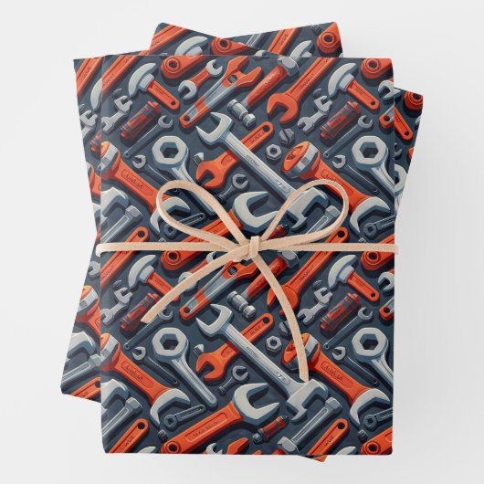 Party für cooles Probenmuster Geschenkpapier Set (Beispiel)