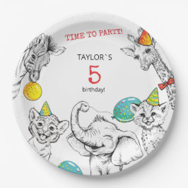 Party für das 5. Jubiläum Pappteller