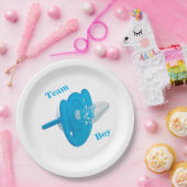 Party für das Baby Gender Reveal - Teamboy Pappteller (Party)