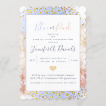 Party für das blaue oder rosa Geschlecht