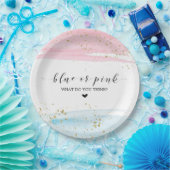 Party für das blaue oder rosa Geschlecht Pappteller (Party)