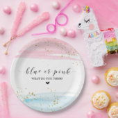 Party für das blaue oder rosa Geschlecht Pappteller (Party)