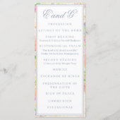 Party für das Blumengarten Wappen Menükarte (Vorderseite)