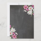 Party für das blumengeschüttelte Rente von Frauen  Einladung (Rückseite)