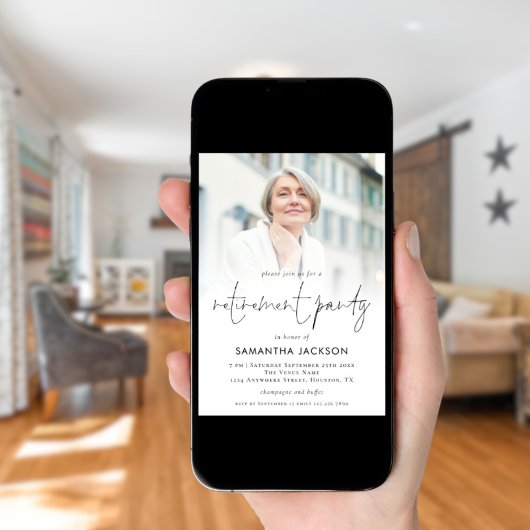 Party für das Elegante Foto Overlay Einladung