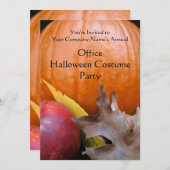 Party für das Kürbiskostüm Einladung (Vorne/Hinten)