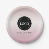 Party für das Logo von benutzerdefinierten Unterne Pappteller (Vorderseite)