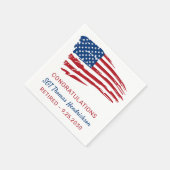 Party für das militärische Ruhestand - Patriotisch Serviette (Ecke)