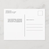 Party für das militärische Ruhestand unter amerika Ankündigungspostkarte (Rückseite)