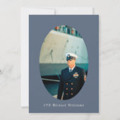 Party für das militärische Ruhestand von Schiffen Einladung (Rückseite)